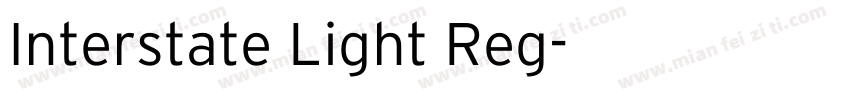 Interstate Light Reg字体转换